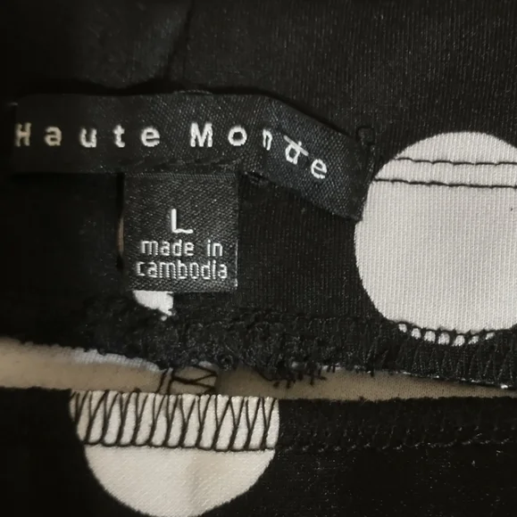 Black and White Polka Dot Skirt - Picture 3 of 11